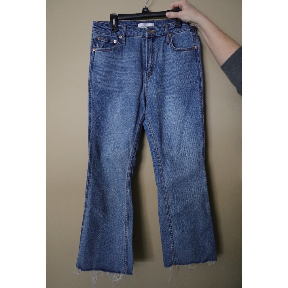 POPSUGAR Distressed Denim Blue Jeans